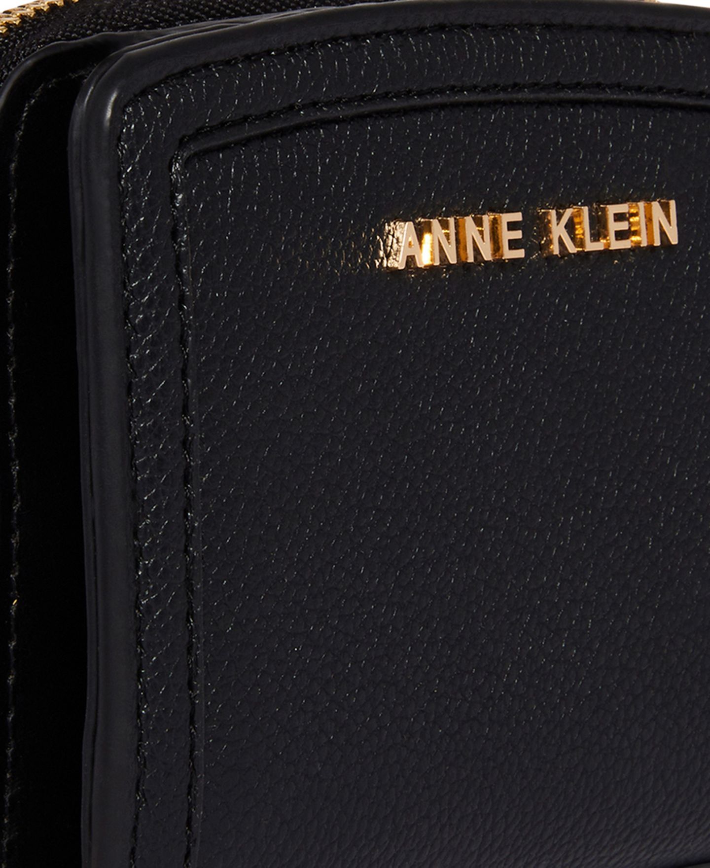 Женский мини-кошелёк Anne Klein в стиле колорблок, цвет: Чёрный — фото 5