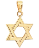 Star of David Pendant in 14k Yellow Gold - Gold