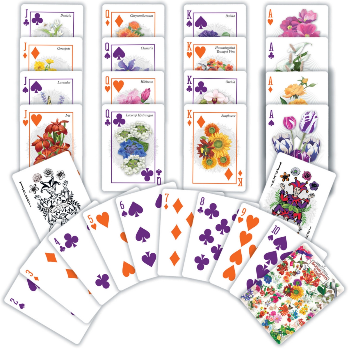 MasterPieces - Backyard Garden Flowers Playing Cards - 54 Card Deck