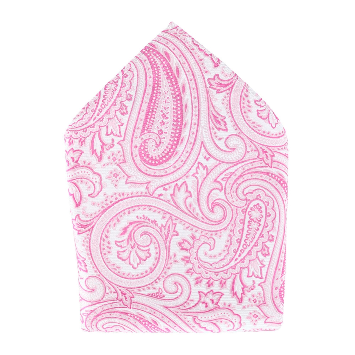 Men's Sobee Paisley Silk Pocket Square - Pink