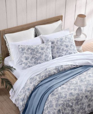 Pen And Ink Cotton 3 Piece Duvet Cover Set, Full/Queen