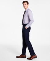 Tommy Hilfiger Men's Modern-Fit Th Flex Stretch Plaid Wool Blend Suit Pants - Blue Plaid