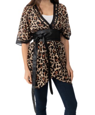 Women's Wide Faux-Leather Sash Belt, Created for Macy's