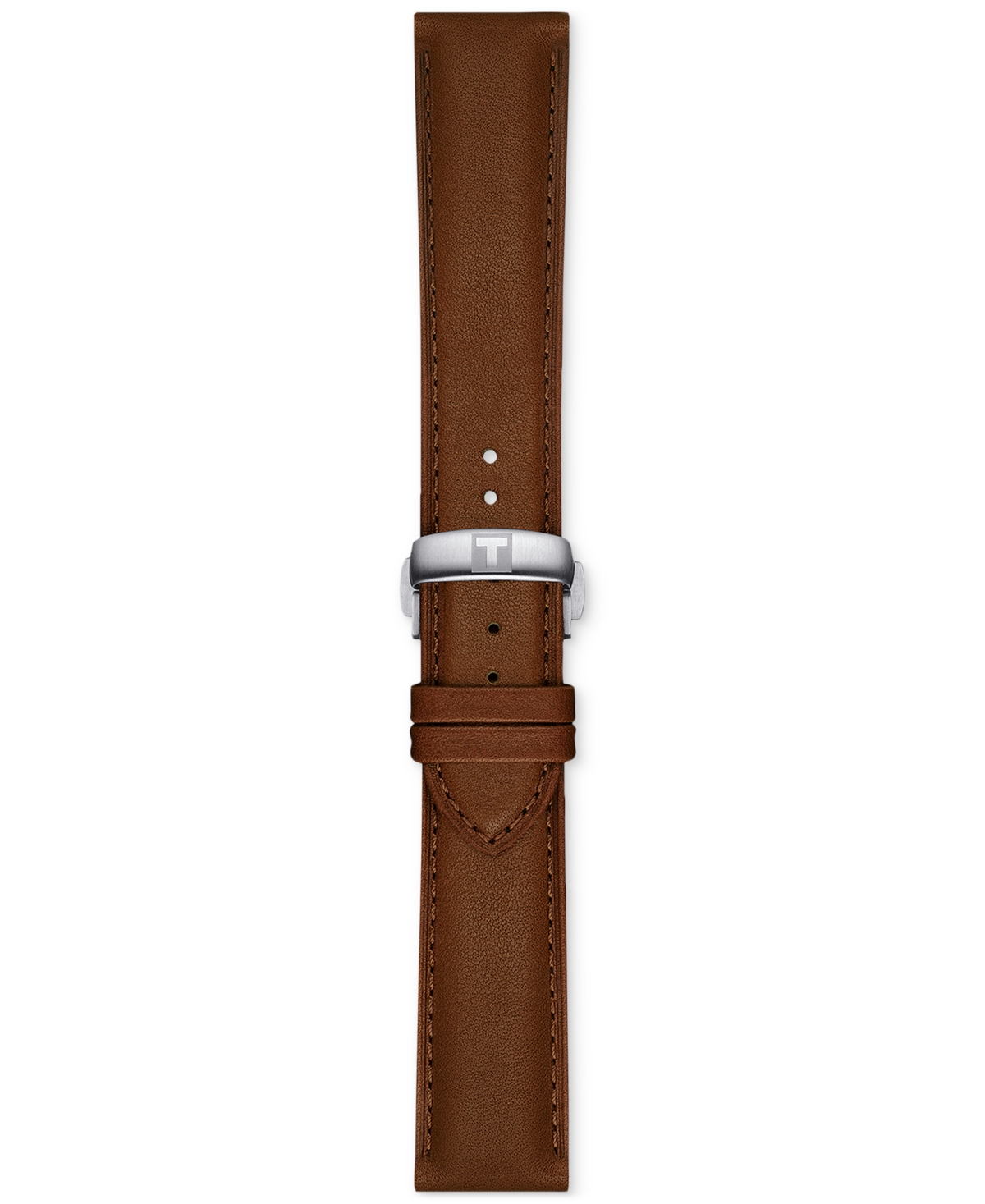 Shop Tissot Men's Swiss Automatic Chemin Des Tourelles Powermatic 80 Brown Leather Strap Watch 42mm In No Color