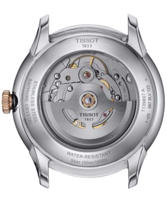 Unisex Swiss Automatic Chemin des Tourelles Powermatic 80 Two-Tone Stainless Steel Bracelet Watch 39mm