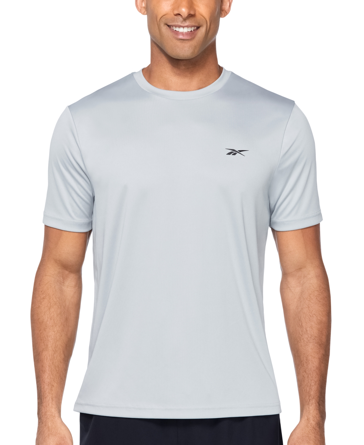 Reebok Men's Short-sleeve Swim Shirt In Grey