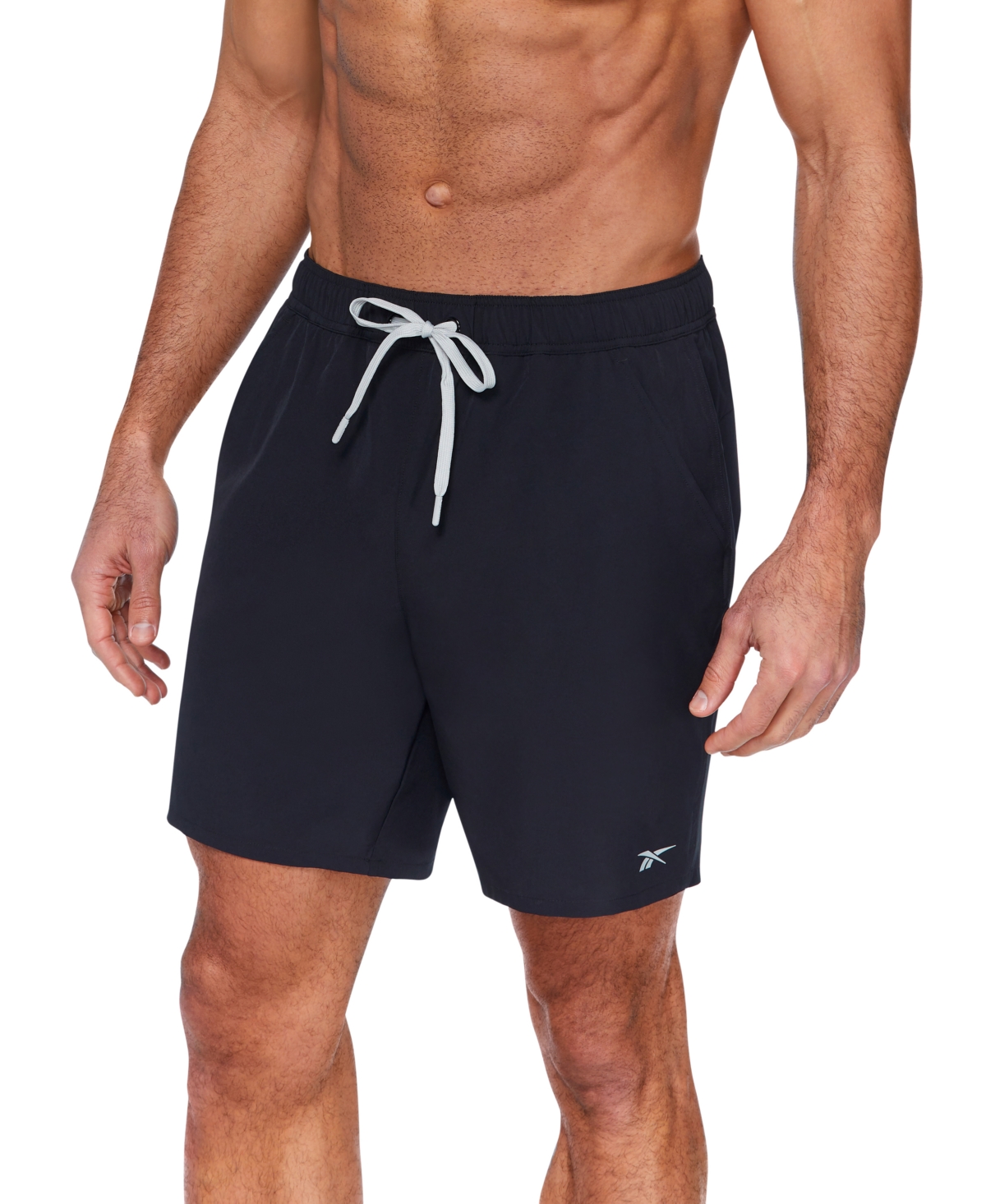 Shop Reebok Men's Quick-dry 7" Core Volley Swim Shorts In Black