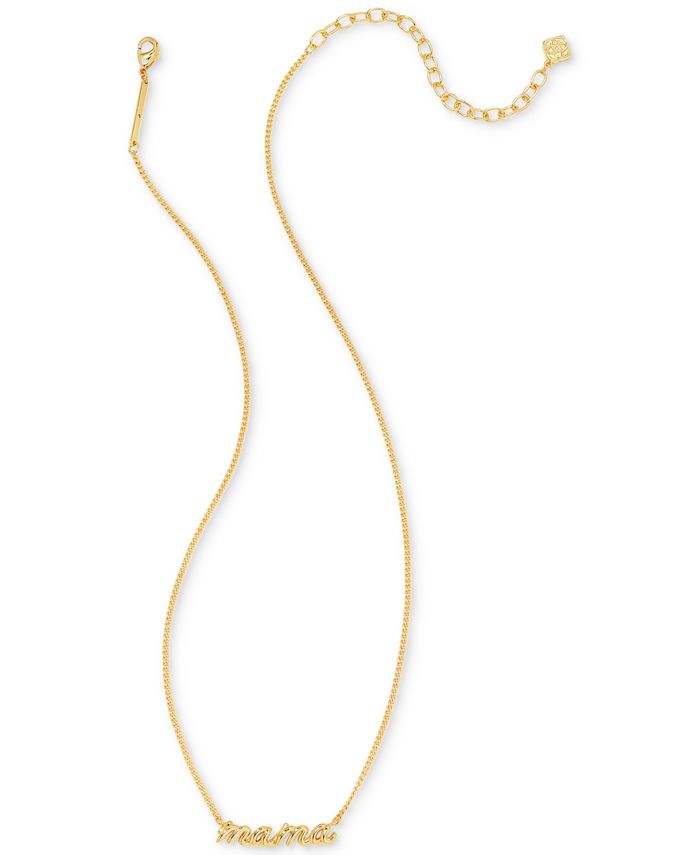 Kendra Scott 14k Gold-Plated Mama Script Pendant Necklace, 16