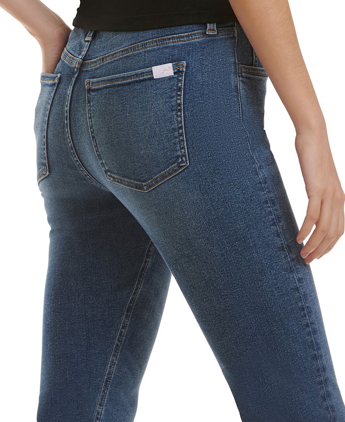 JEN7 by 7 For All Mankind Women's Split-Seam Ankle Skinny Jeans Navy Size 12
