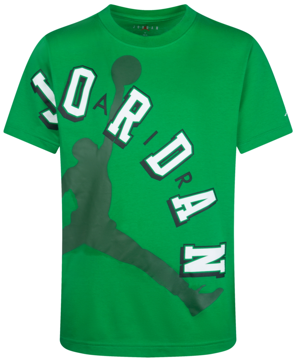 Jordan Big Boys Arch Logo T-shirt In Lucky Green