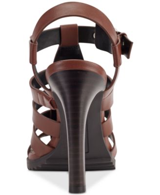 DKNY Women's Bria Block Heel Sandal - Slingback, Everyday Transitional Heel
