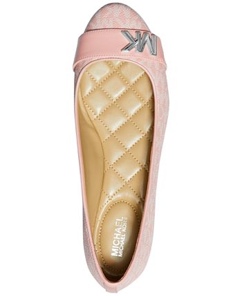 Pink michael kors best sale flats