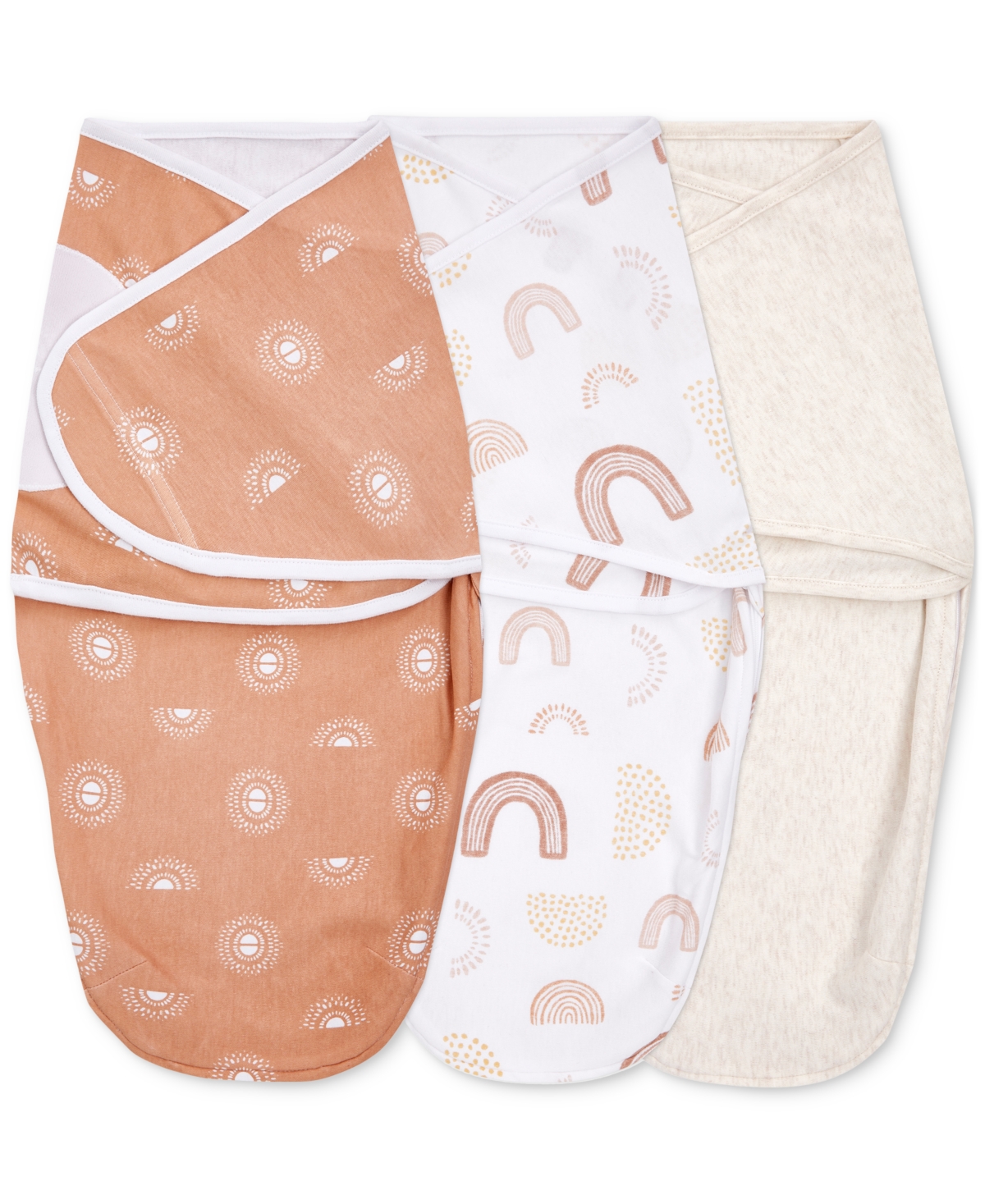 Aden By Aden + Anais Baby Girls Keep Rising Wrap Swaddles, Pack Of 3 In Tan