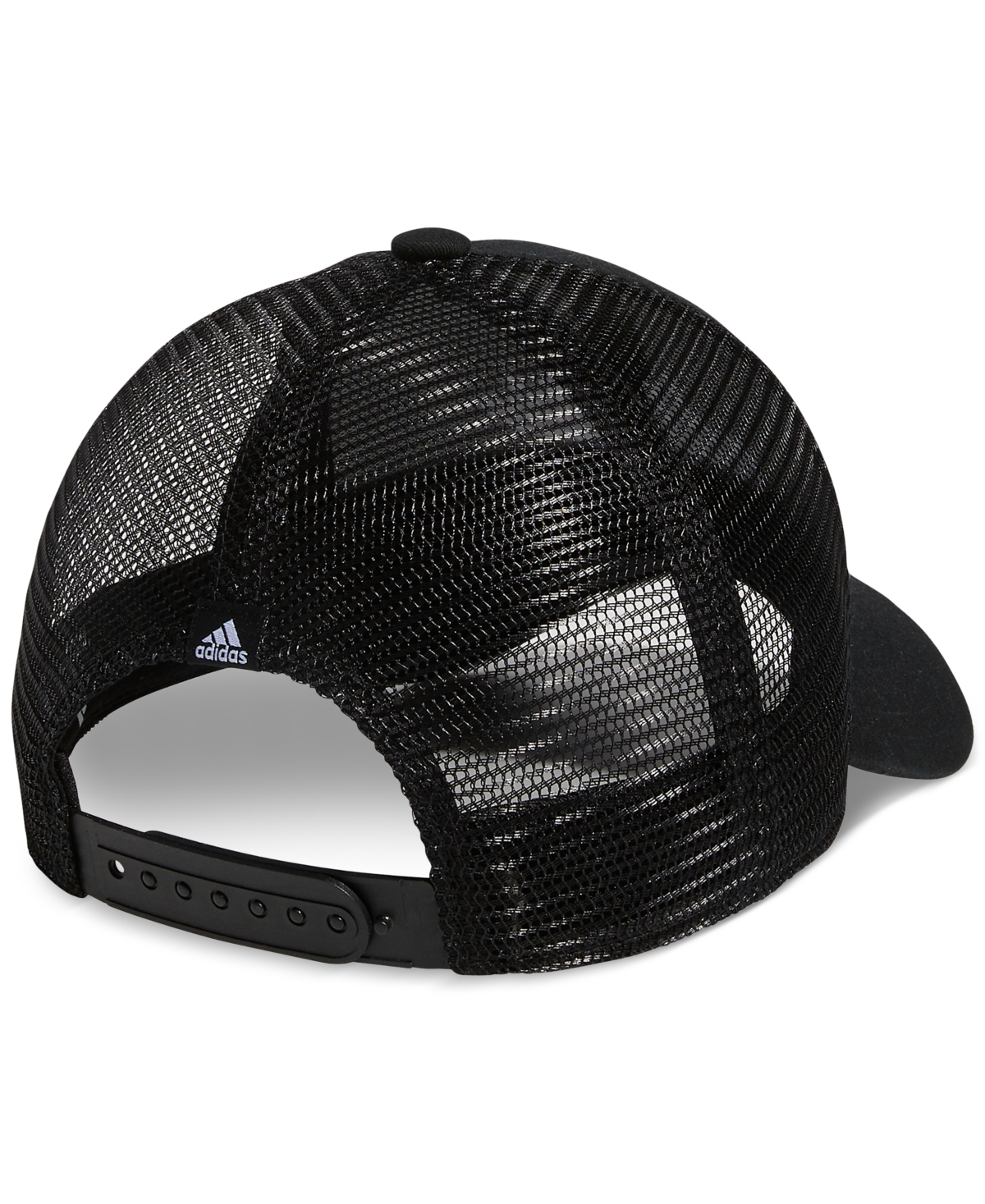 adidas Women's Embroidered Logo Mesh Trucker Hat -white