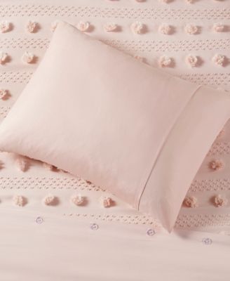 Lucy Clip Jacquard 3-Piece Duvet Cover Set, Twin/Twin XL