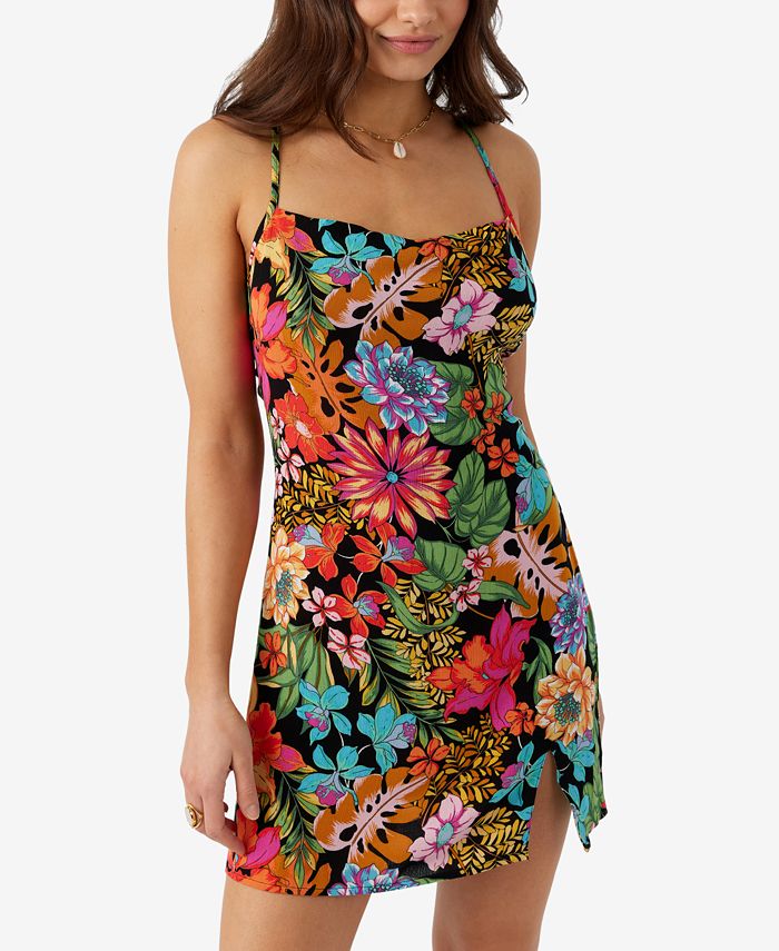 Tropical print dresses for juniors on sale