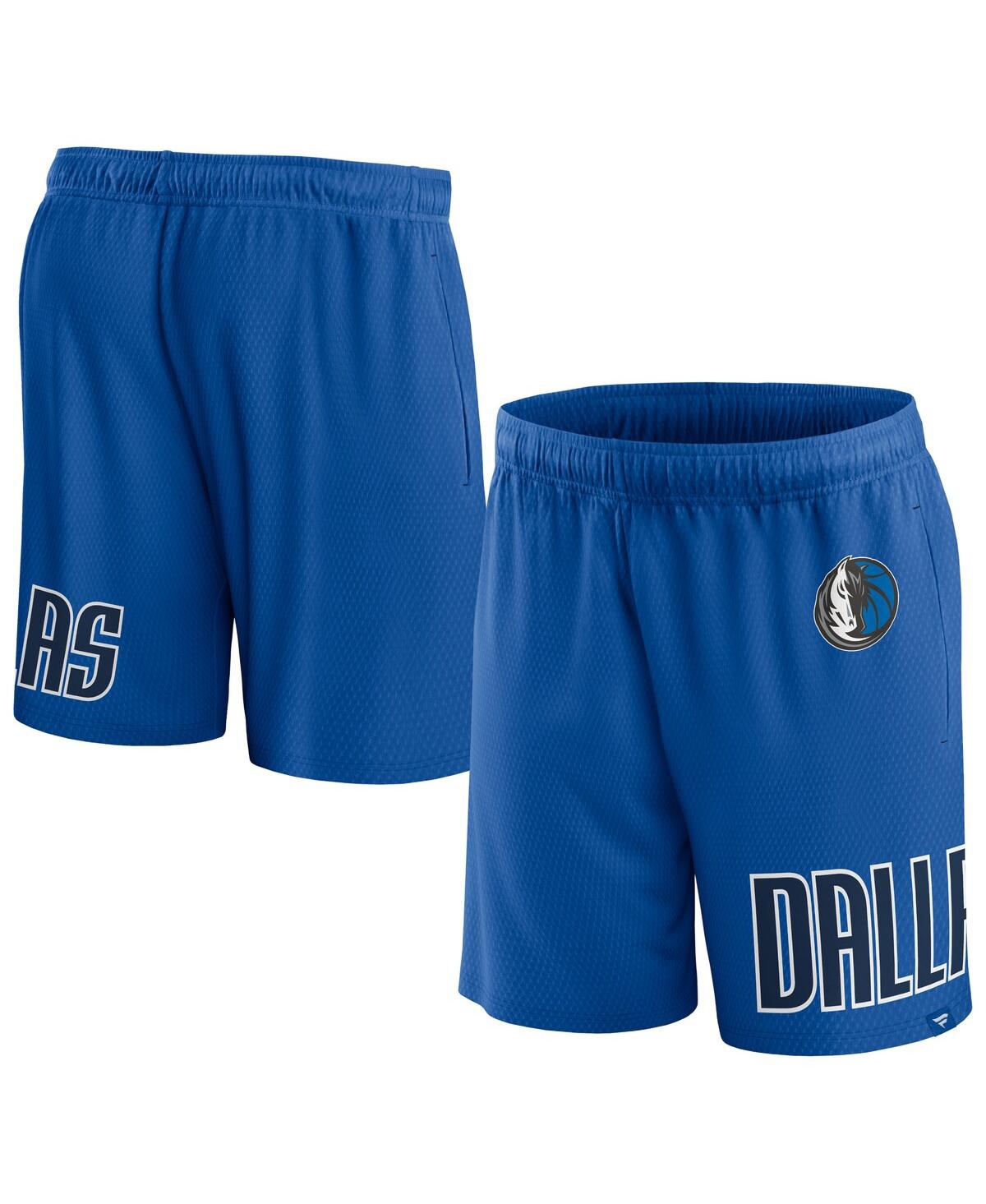 Fanatics Branded Royal Dallas Mavericks Free Throw Mesh Shorts In Royal