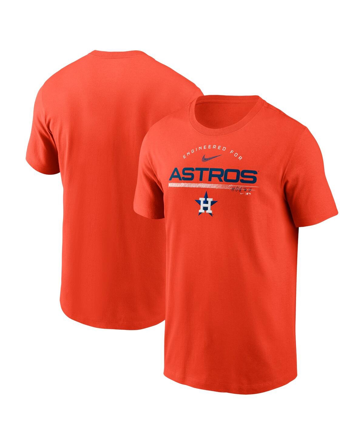 Shop Nike Men's  Orange Houston Astros Team Engineered Performance T-shirt