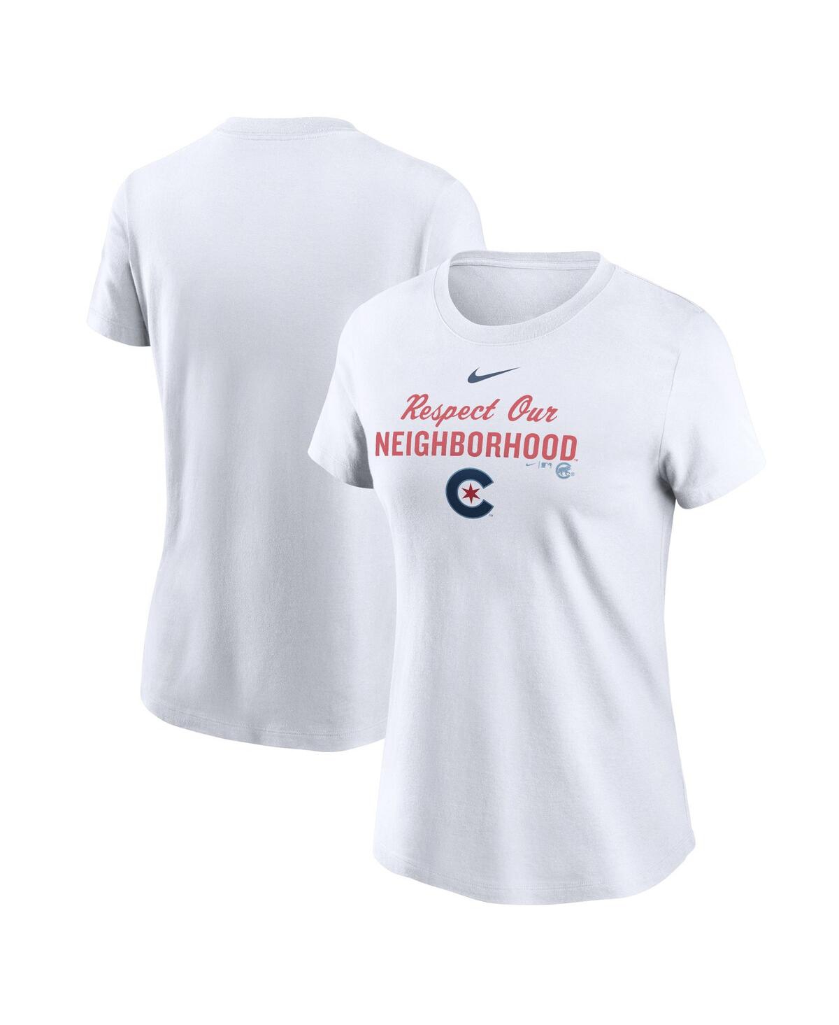 Nike Women's  White Chicago Cubs City Connect T-shirt In White