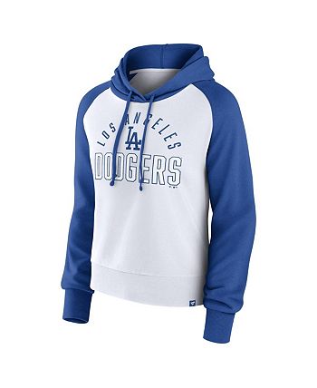 Women s Royal White Los Angeles Dodgers Pop Fly Pullover Hoodie