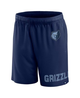 Men's Navy Memphis Grizzlies Free Throw Mesh Shorts