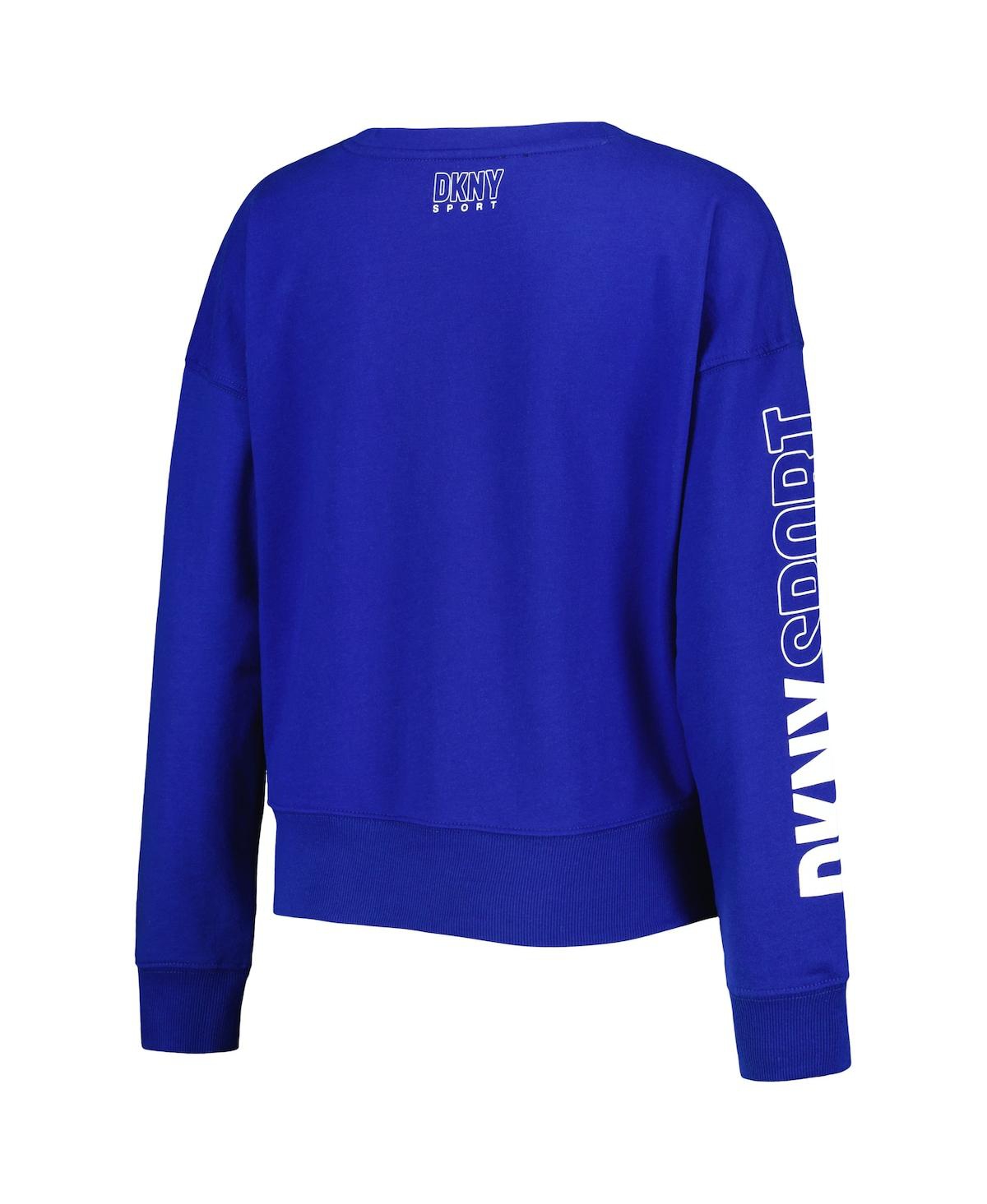 DKNY Sport Los Angeles Dodgers Women's Royal Lily V-Neck Pullover