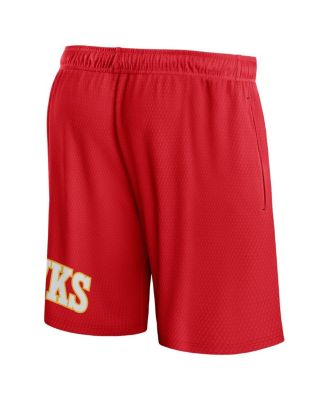 Men's Red Atlanta Hawks Free Throw Mesh Shorts