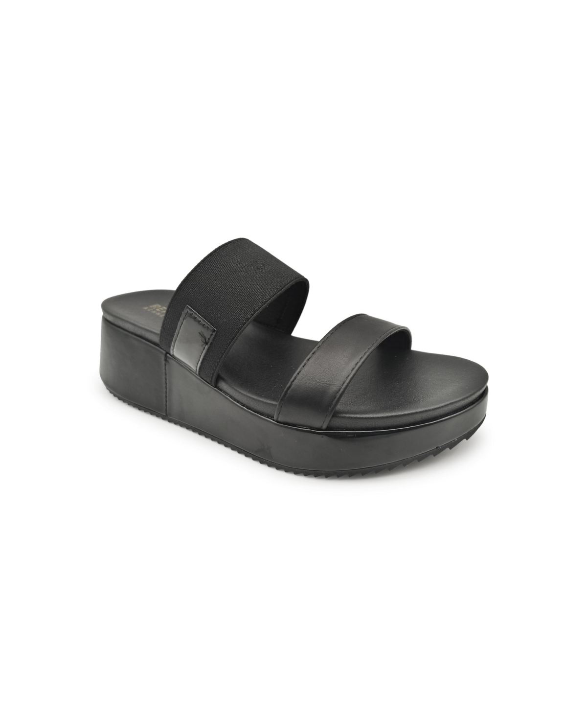 Shop Kenneth Cole Reaction Women's Perry Wedge Sandals In Black