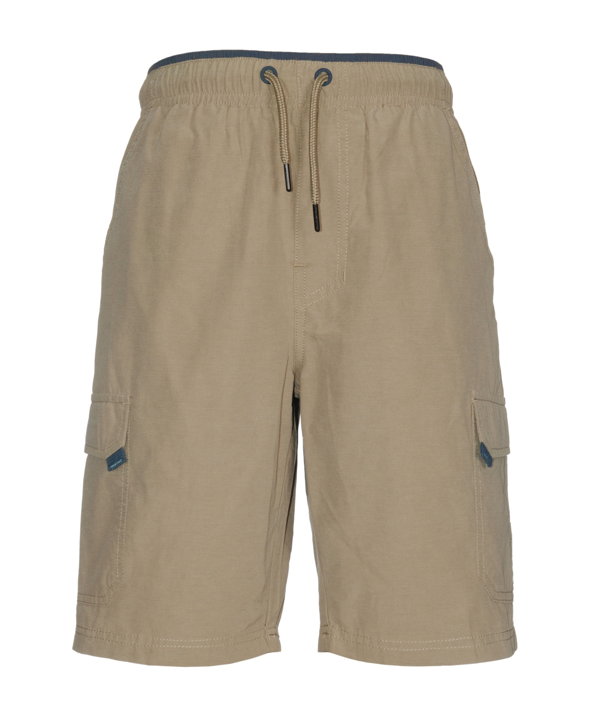 Univibe Kids' Big Boys Stonedale Peached Cotton Nylon Pull-on Cargo Shorts In Light Khaki