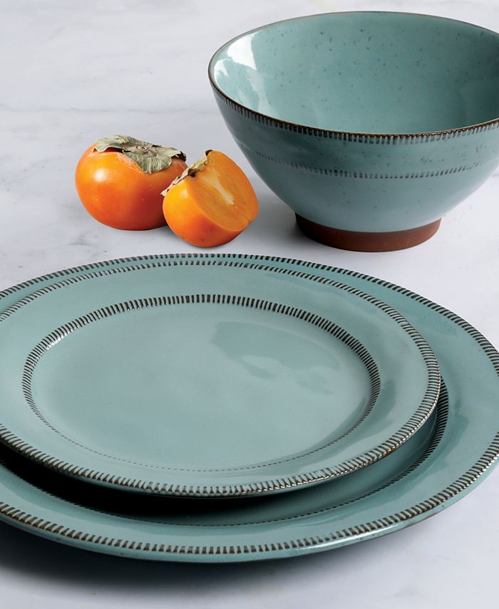 Gibson Elite Terranea 18 Piece Dinnerware Set, Service for 6 Macy's