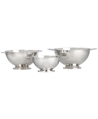 Set of 3 Stainless Steel Colanders