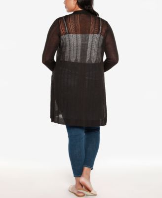 Plus Size Lightweight Duster Cardigan Sweater