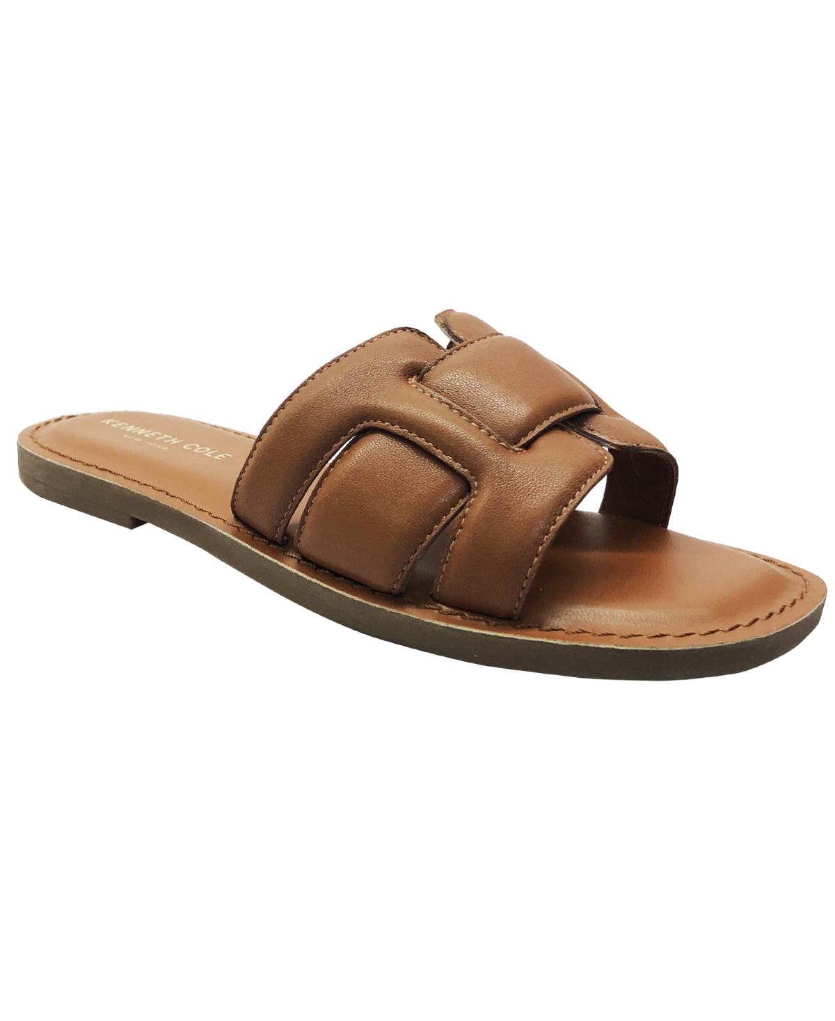 Kenneth Cole New York Women's Aiden Flat Sandals In Cognac