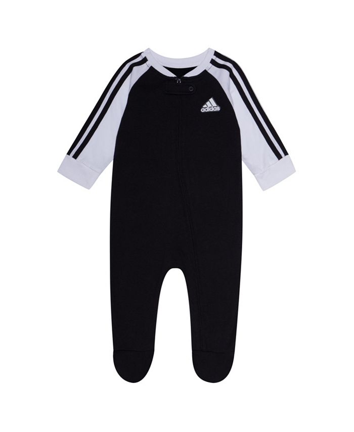 adidas Baby Boys or Baby Girls Raglan Footed Coverall - Macy's