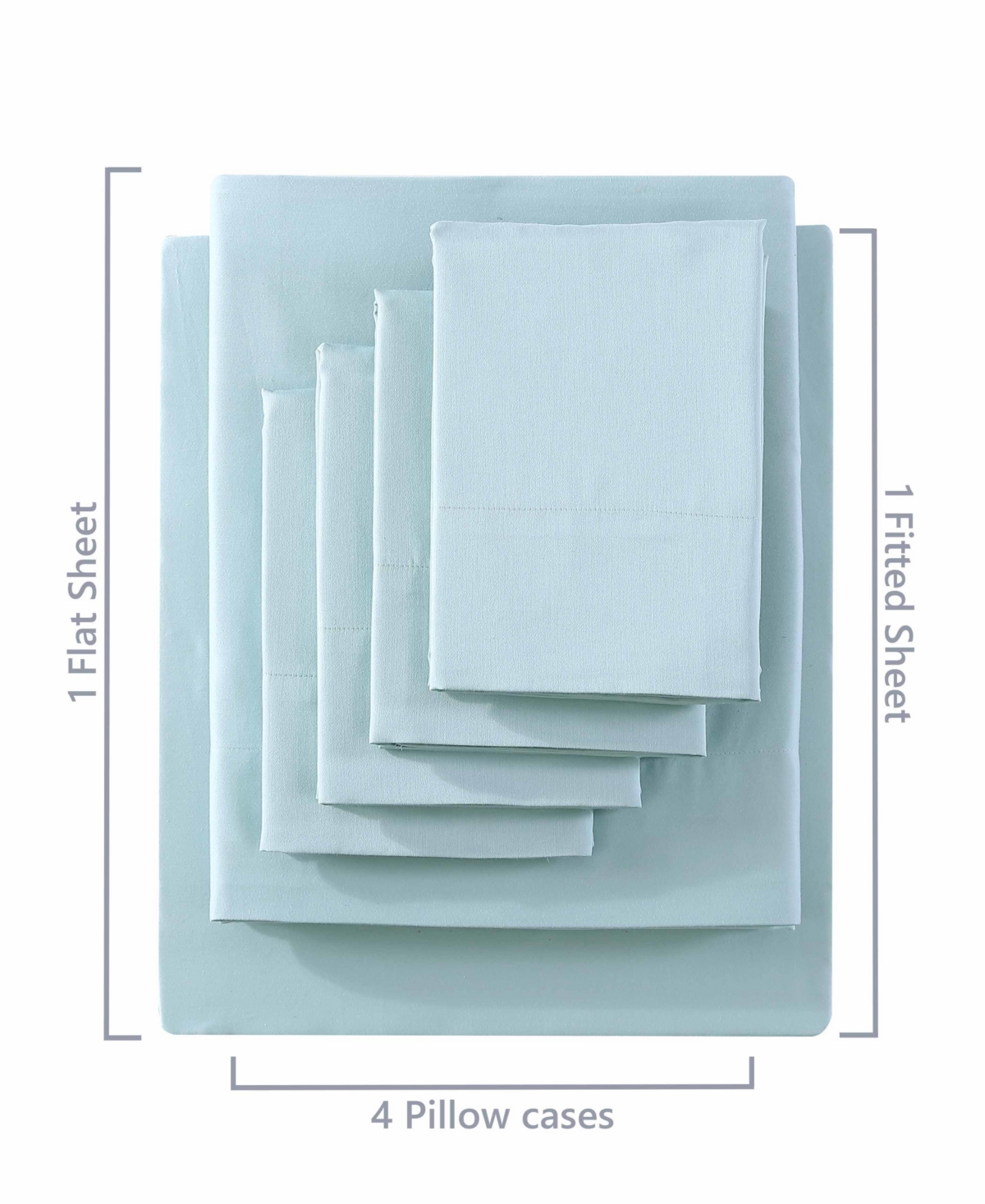 Closeout! Tommy Bahama Home Solid 1000-Thread Count Cotton Blend Sateen 6 Piece Sheet Set,