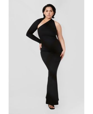 Plus Size Manhattan One Shoulder Gown