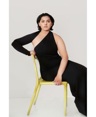 Plus Size Manhattan One Shoulder Gown