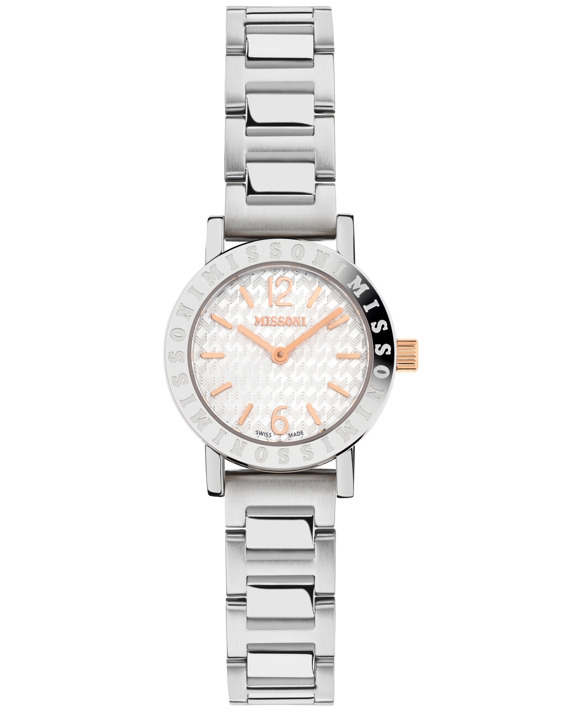 Missoni Women's Swiss Estate Stainless Steel Bracelet Watch 27mm Gift Set