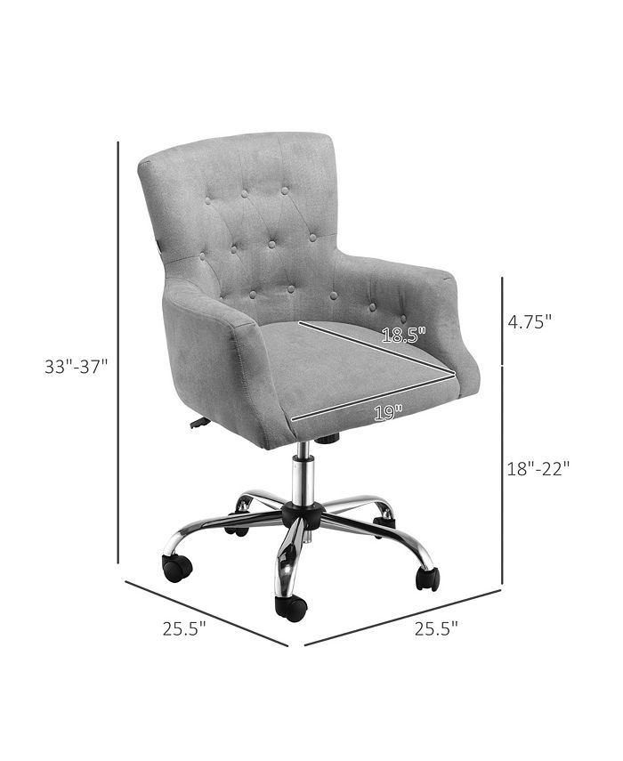 Swivel Computer Chair Mid Back Office Desk Chair for Home, Light