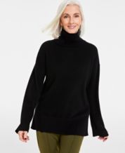Macy's black turtleneck womens clearance