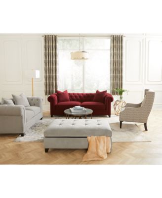 Furniture Kallison Fabric Sofa Collection Created For Macys In Grey