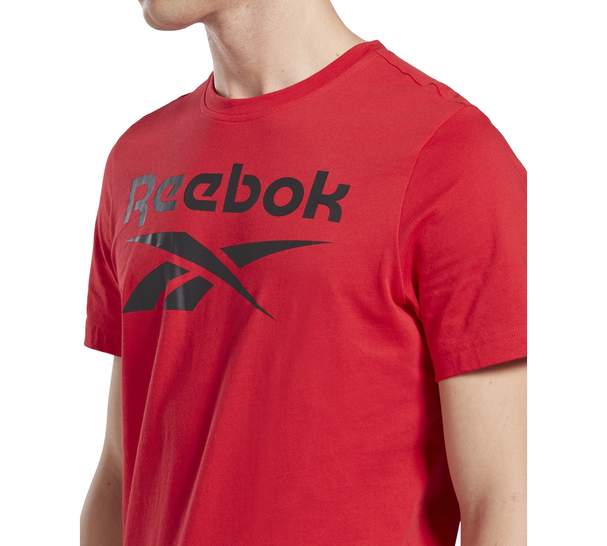 Reebok Men's Slim-Fit Identity Big Logo Short-Sleeve T-Shirt