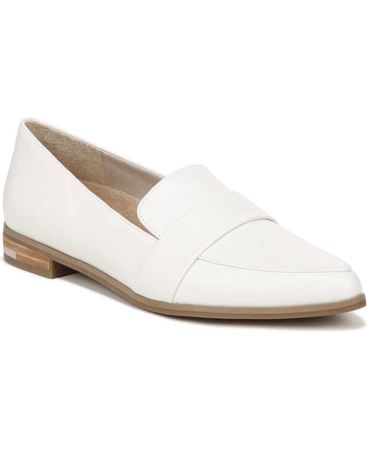 Dr. Scholl's Women's Faxon Too Slip-ons In White Faux Leather