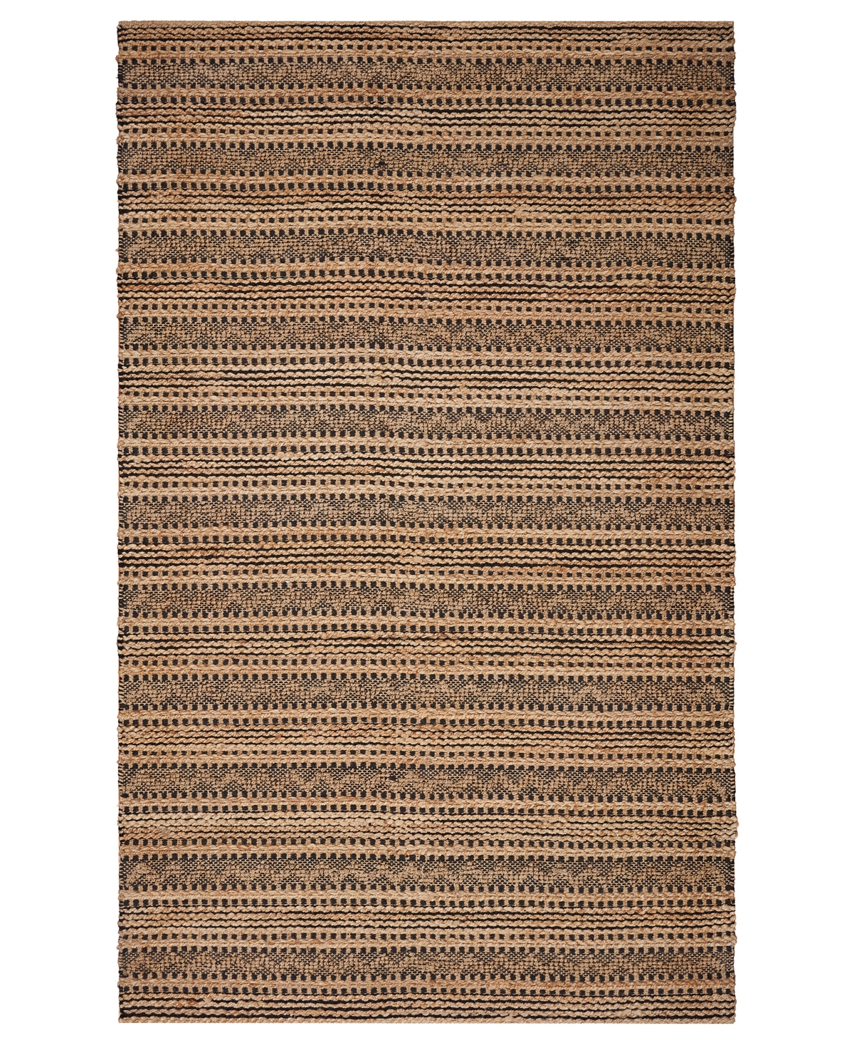 Lr Home Nancy NATUR03368 5' x 7'9in Area Rug - Tan, Black