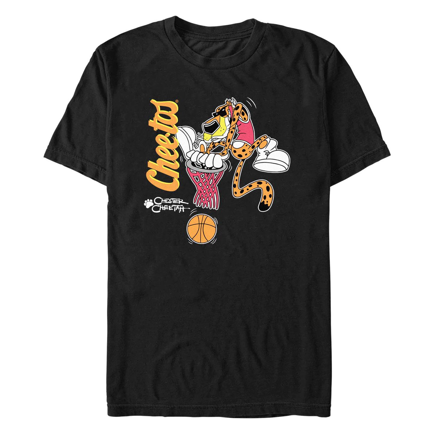 Мужская футболка Fifth Sun Cheetos 90s Chester Hoopin Short Sleeve, цвет: Чёрный — фото 1