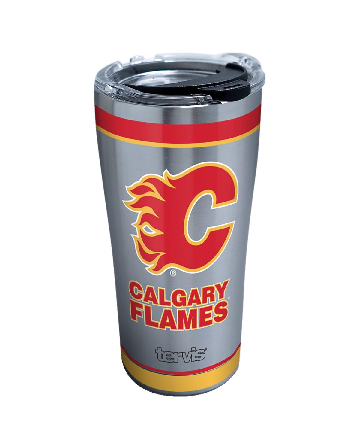 Tervis Tumbler Calgary Flames 20 oz Traditional Stainless Steel Tumbler In Silver-tone
