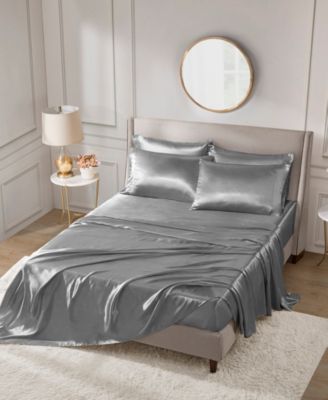 Satin Luxury 6-Pc. Sheet Set, Cal King