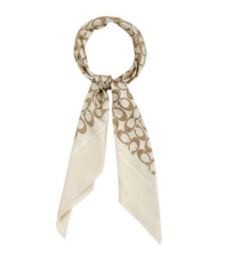 35" Textured Signature C Printed Silk Square 