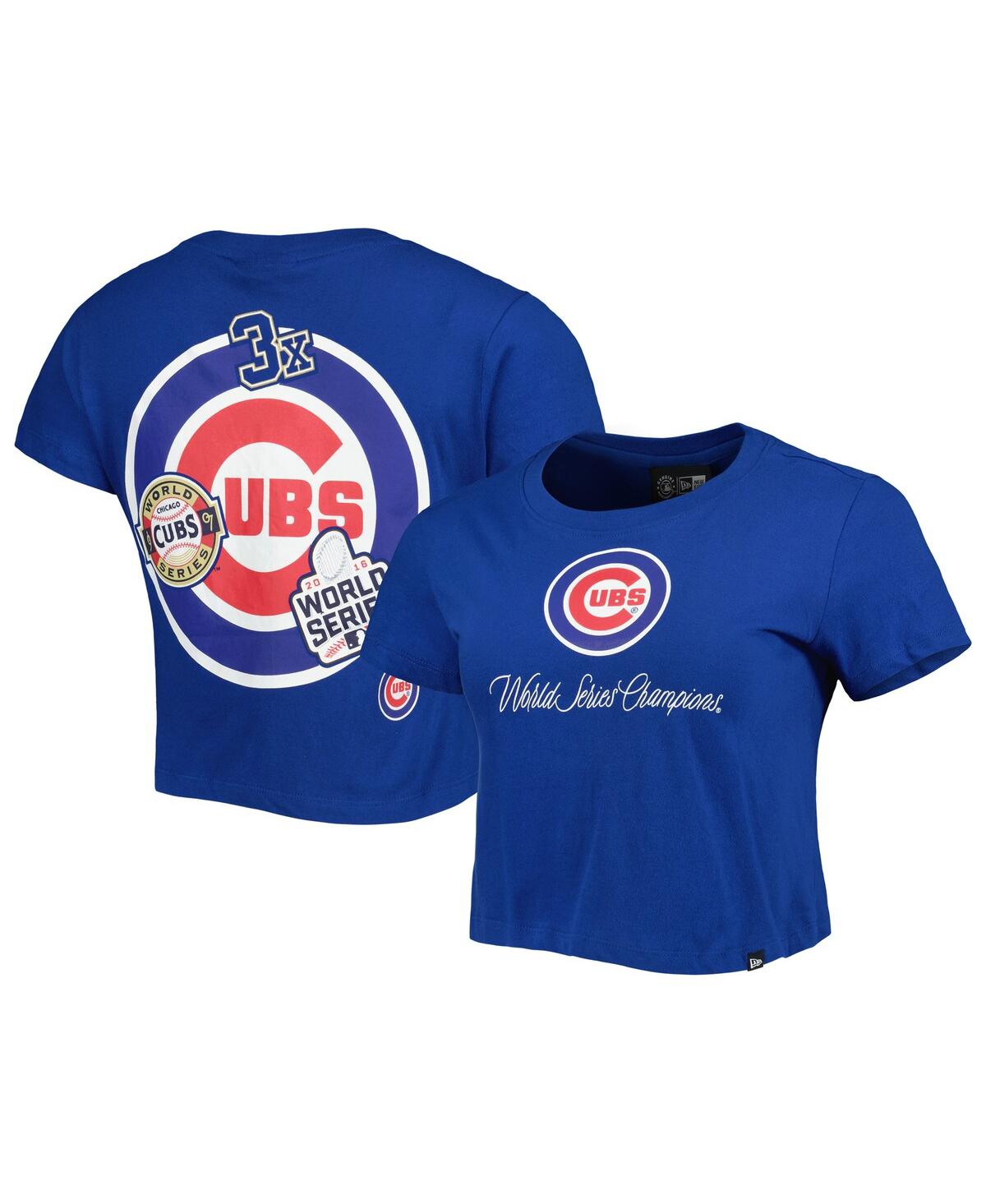 Shop New Era Women's  Blue Chicago Cubs Historic Champs T-shirt