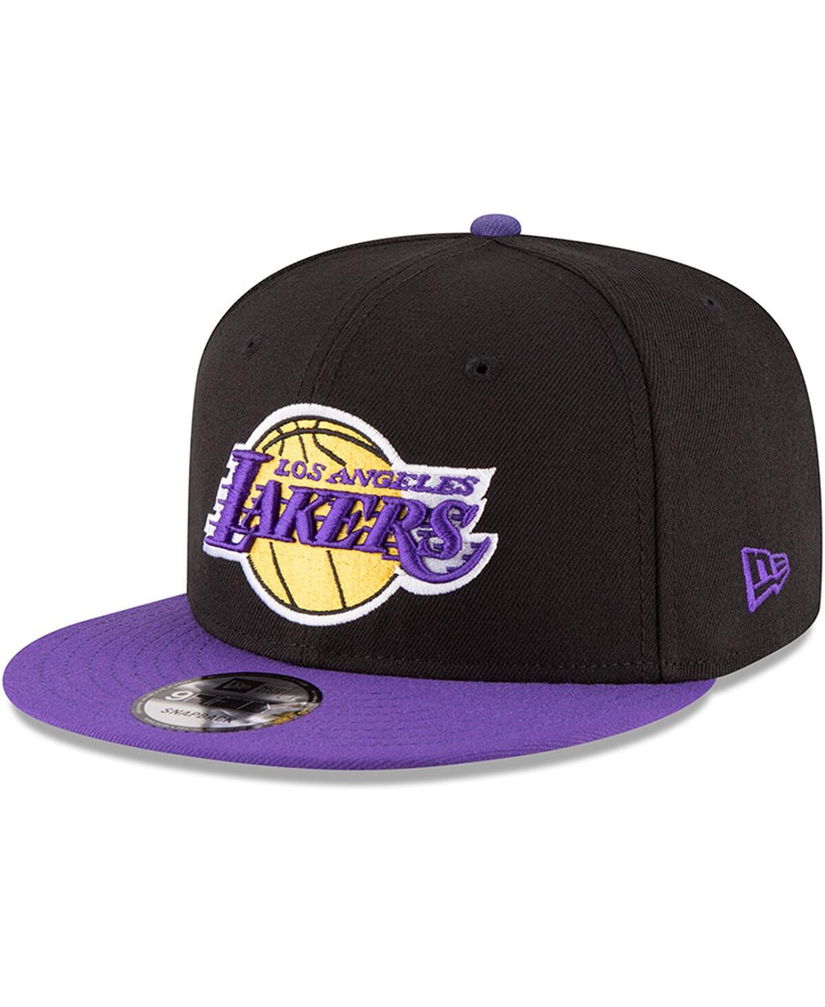 New Era 9fifty Nba Los Angeles Lakers 2-tone Black/purple Snapback Hat 70557044 In Black,purple